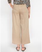 Pantalon en Lin mélangé Judith camel