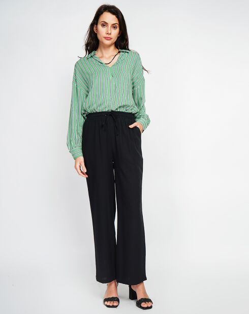 Pantalon en Lin mélangé Judith noir