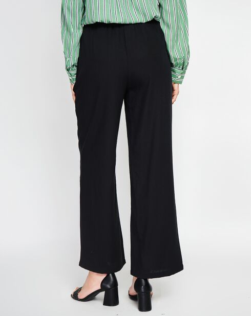 Judith schwarze Hose aus Leinenmischung