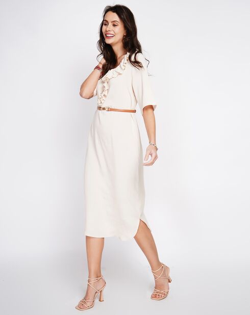 Robe en Lin mélangé Margot beige