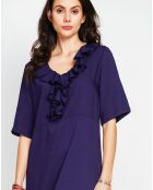 Robe en Lin mélangé Margot marine