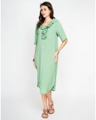 Robe en Lin mélangé Margot menthe