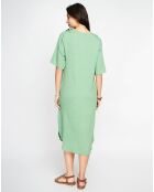 Robe en Lin mélangé Margot menthe