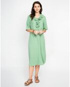 Robe en Lin mélangé Margot menthe