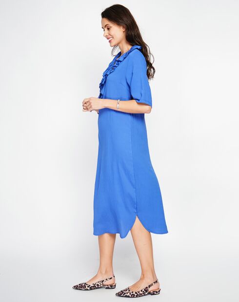 Robe en Lin mélangé Margot royal