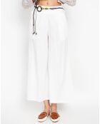 Pantalon en Lin mélangé Lisa blanc