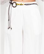 Pantalon en Lin mélangé Lisa blanc