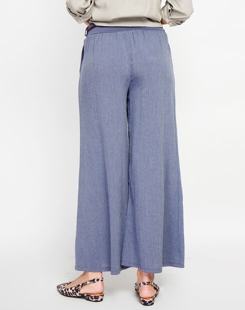 Pantalon en Lin mélangé Lisa bleu jeans