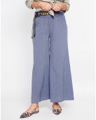 Pantalon en Lin mélangé Lisa bleu jeans