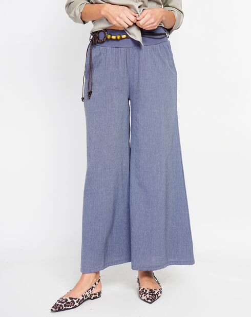 Pantalon en Lin mélangé Lisa bleu jeans