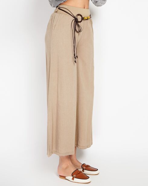 Pantalon en Lin mélangé Lisa camel
