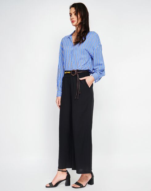Pantalon en Lin mélangé Lisa noir