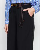 Pantalon en Lin mélangé Lisa noir