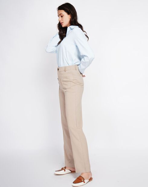 Chemise en Lin mélangé Marie ciel