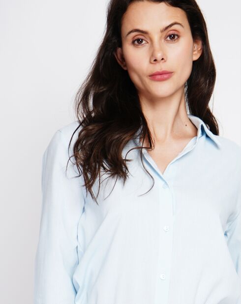 Chemise en Lin mélangé Marie ciel