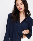 Chemise en Lin mélangé Marie marine
