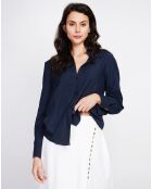 Chemise en Lin mélangé Marie marine