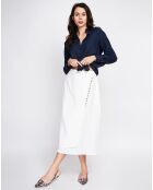 Chemise en Lin mélangé Marie marine