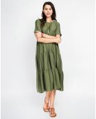 Robe en Lin mélangé Lucia kaki