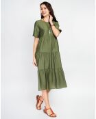 Robe en Lin mélangé Lucia kaki