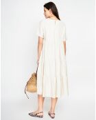 Robe en Lin mélangé Lucia beige