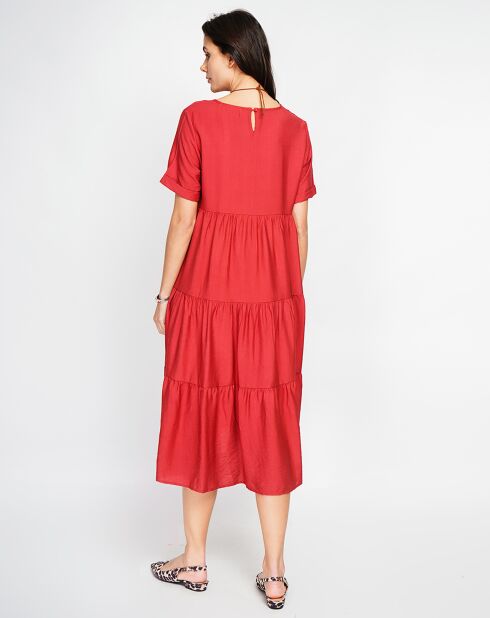 Robe en Lin mélangé Lucia rooibos