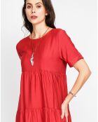 Robe en Lin mélangé Lucia rooibos