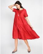 Robe en Lin mélangé Lucia rooibos