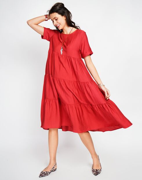 Robe en Lin mélangé Lucia rooibos