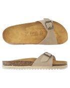 Mules en Cuir Agata taupe