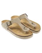 Sandales en Cuir Blanca taupe
