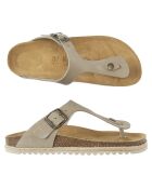 Sandales en Cuir Blanca taupe