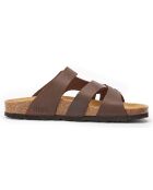 Sandales en Cuir Alvaro marron foncé