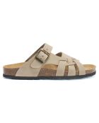 Sandales en Velours de Cuir Alvaro beiges