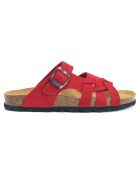 Sandales en Velours de Cuir Alvaro rouges