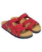 Sandales en Velours de Cuir Alvaro rouges