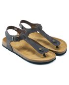 Sandales en Cuir Leon marron foncé