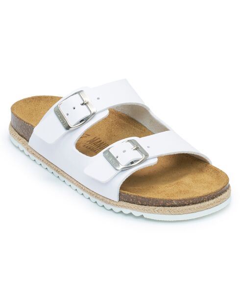 Mules Alberto blanches