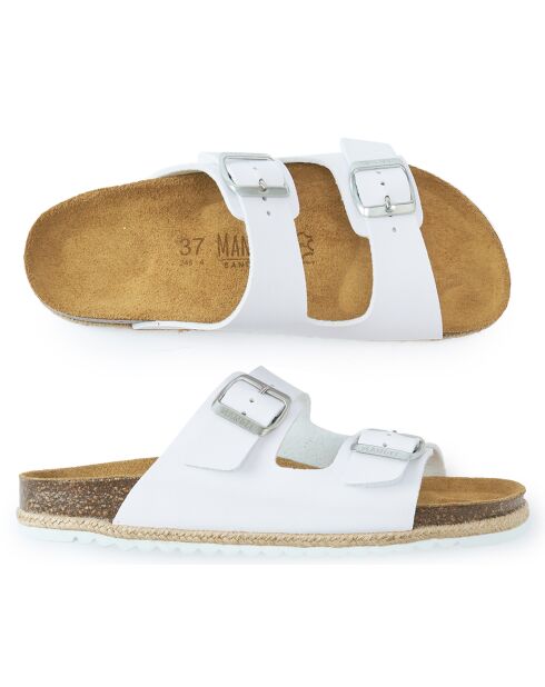 Mules Alberto blanches