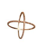 Bague La Magnifique Diamants 0.25 ct or rose