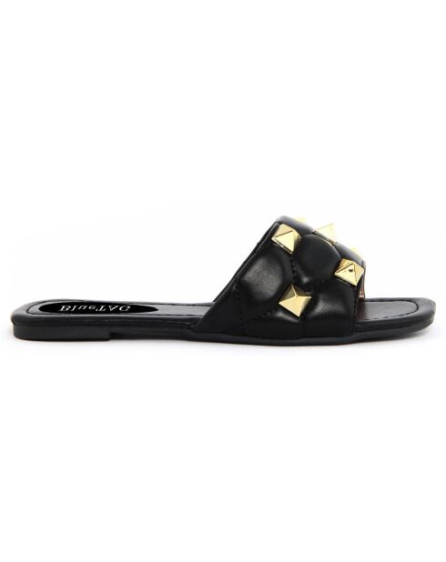 Mules plates Toscane noires