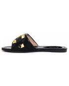 Mules plates Toscane noires