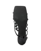 Sandales à talon Aprilia noires - Talon 10 cm