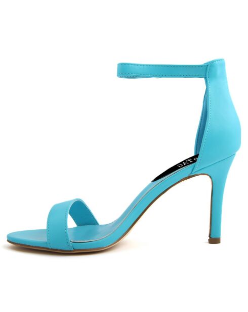 Sandales à talon Vittoria bleues - Talon 10 cm
