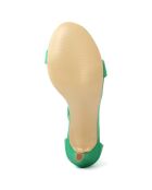 Sandales à talon Vittoria vertes - Talon 10 cm