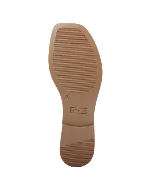 Sandales plates Come jaune