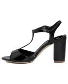 Sandales à talon Perouse noires  - Talon 9 cm