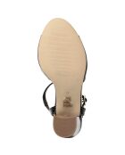 Sandales à talon Perouse noires  - Talon 9 cm