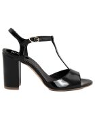 Sandales à talon Perouse noires  - Talon 9 cm