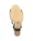 Sandales à talon Perouse noires - Talon 9 cm